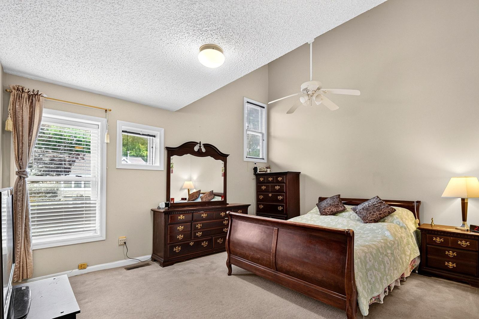 Second bedroom suite, second view, with two windows
